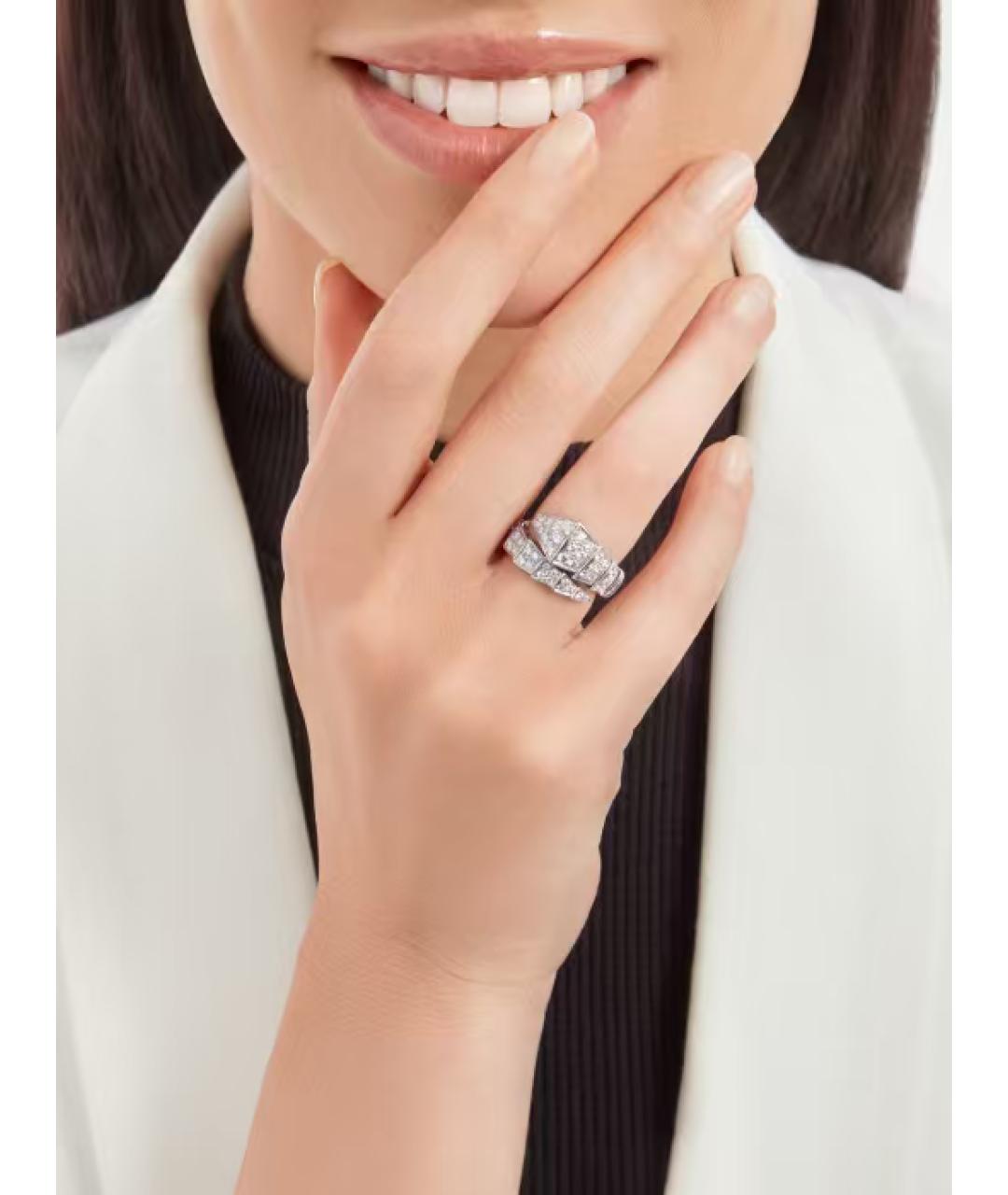 BVLGARI Серебряное кольцо из белого золота, фото 4