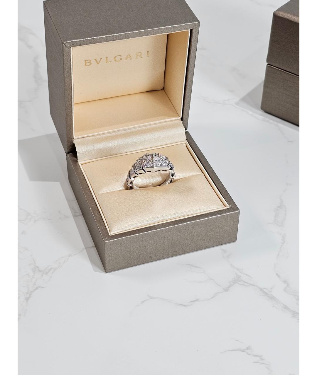 BVLGARI Серебряное кольцо из белого золота, фото 2