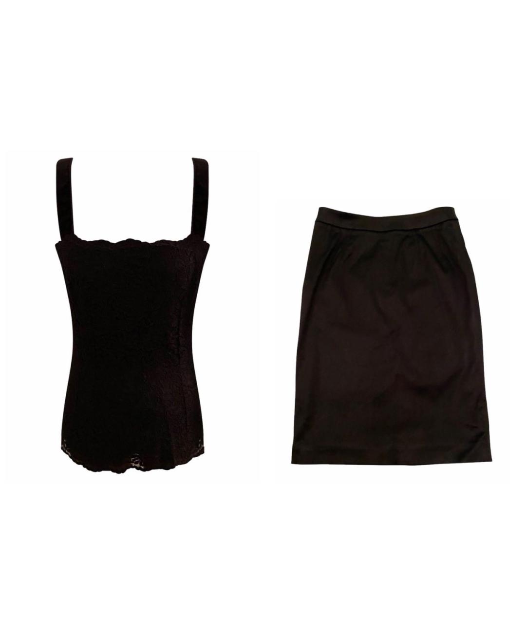 DOLCE&GABBANA Черный костюм с юбками, фото 9