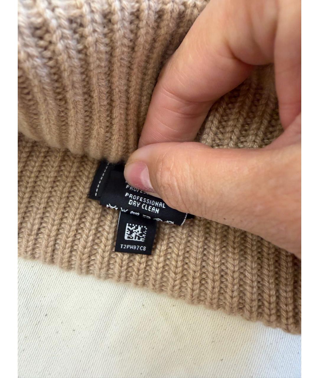 CHANEL Бежевая кашемировая шапка, фото 3