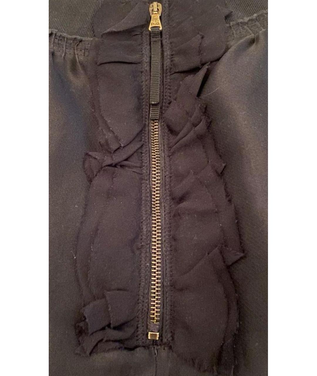 DOLCE&GABBANA Черный шелковый костюм с юбками, фото 7