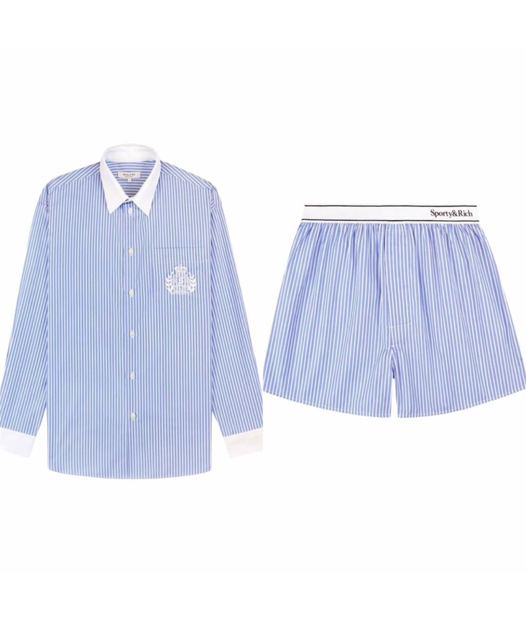 SPORTY AND RICH Голубой костюм с юбками, фото 6