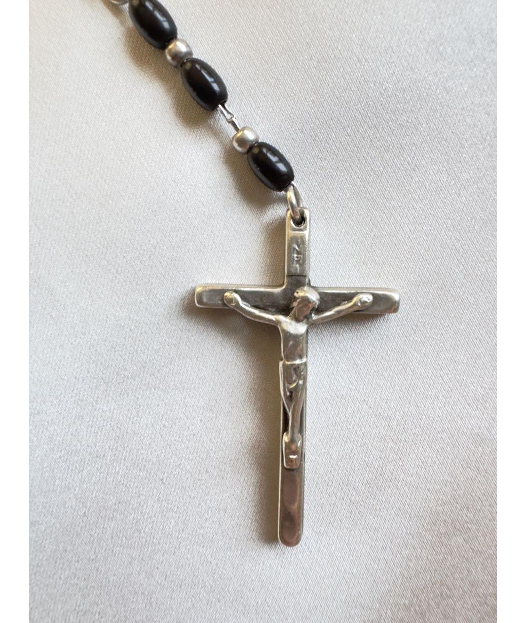 DOLCE&GABBANA Черное серебряное колье, фото 2