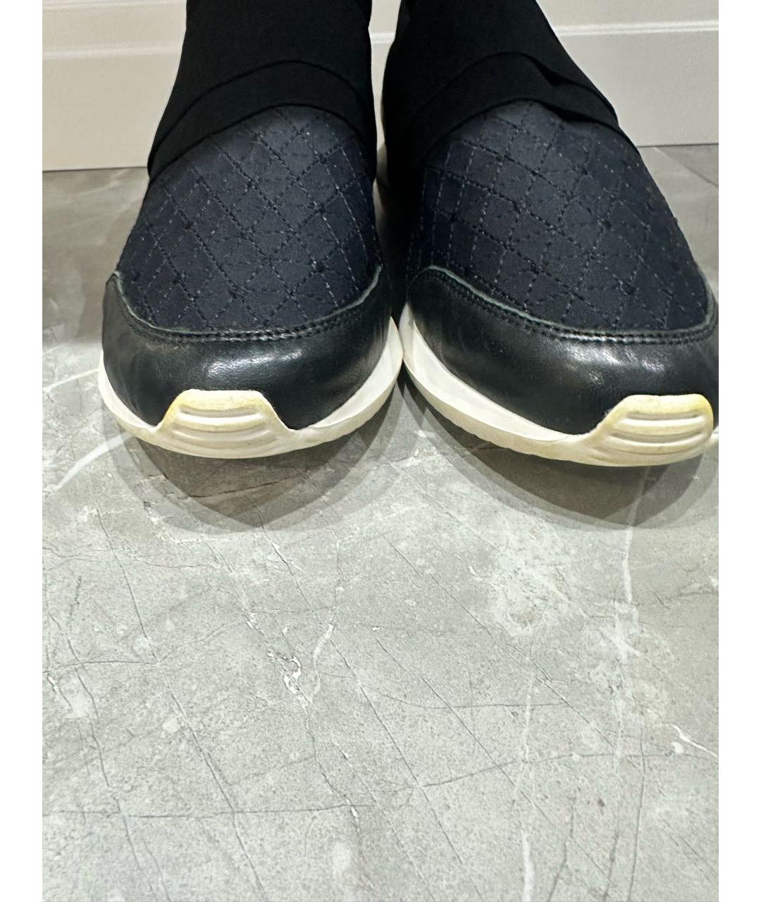 BIKKEMBERGS Черные синтетические низкие кроссовки / кеды, фото 3