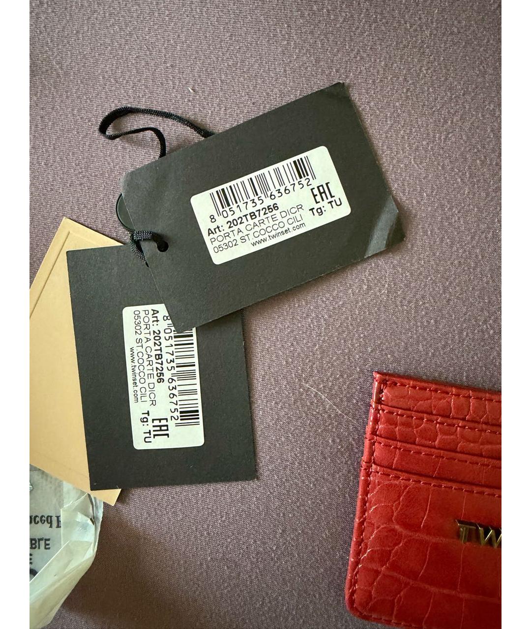 TWIN-SET Красный кардхолдер, фото 5