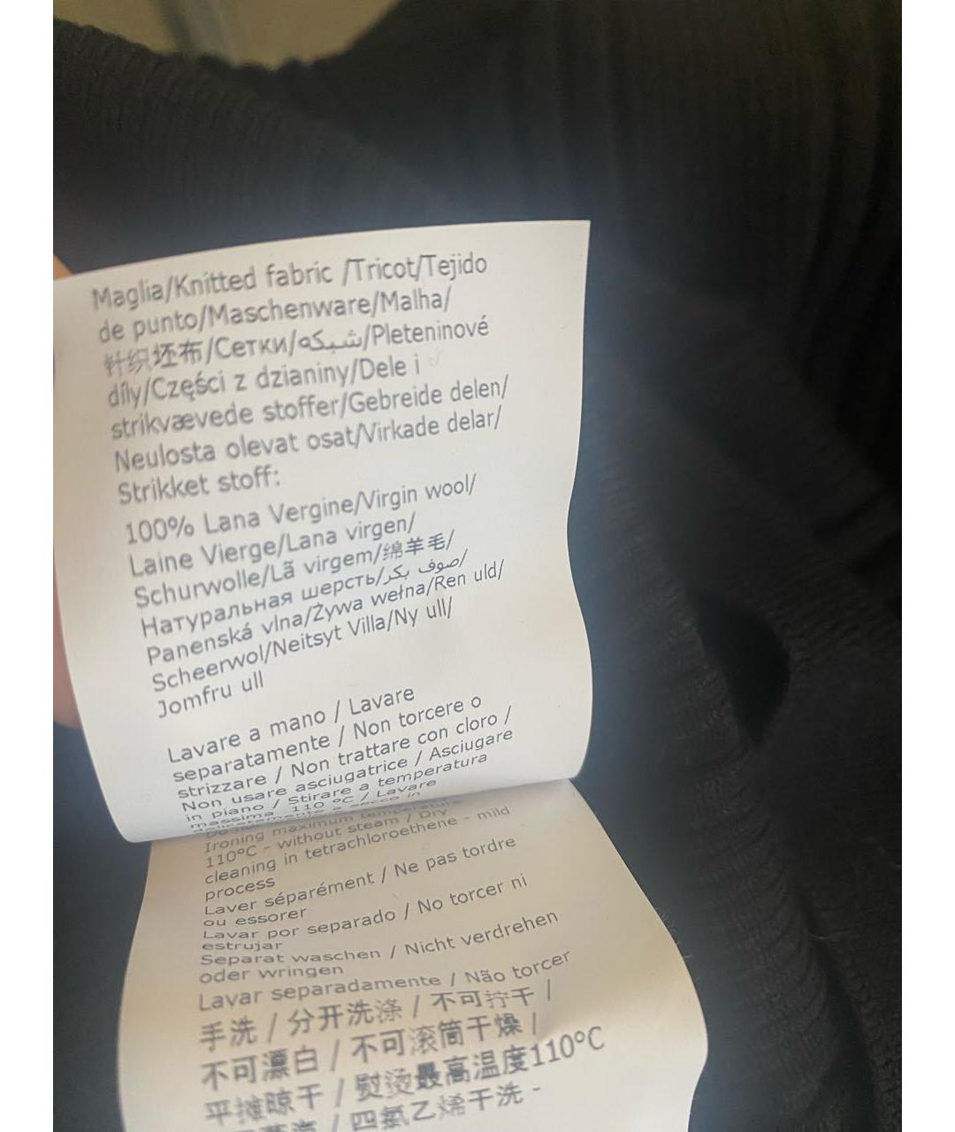 ALBERTA FERRETTI Черная шерстяная водолазка, фото 7