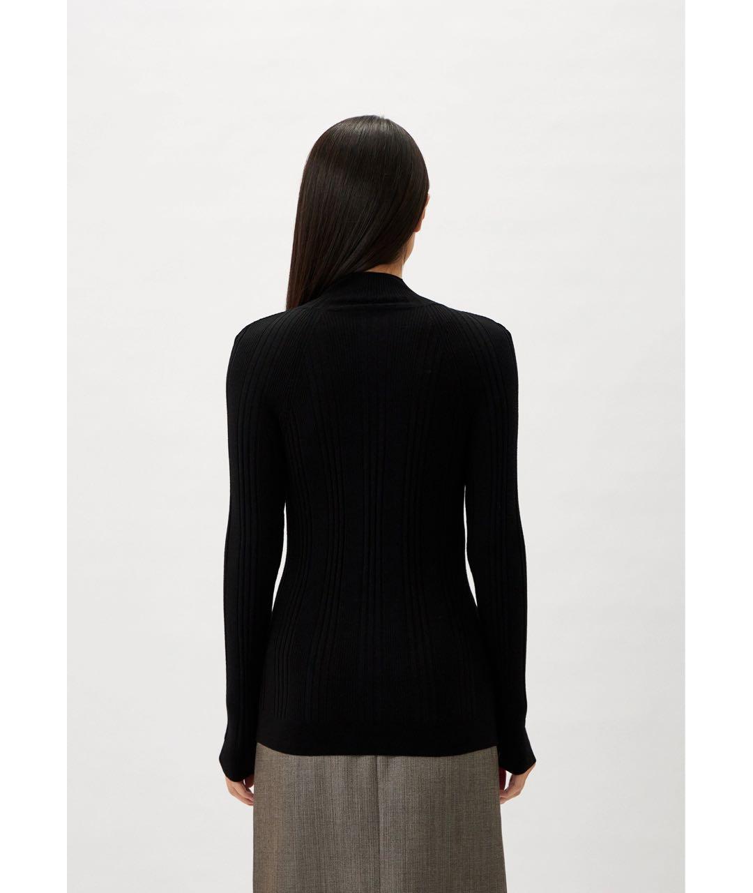 ALBERTA FERRETTI Черная шерстяная водолазка, фото 4