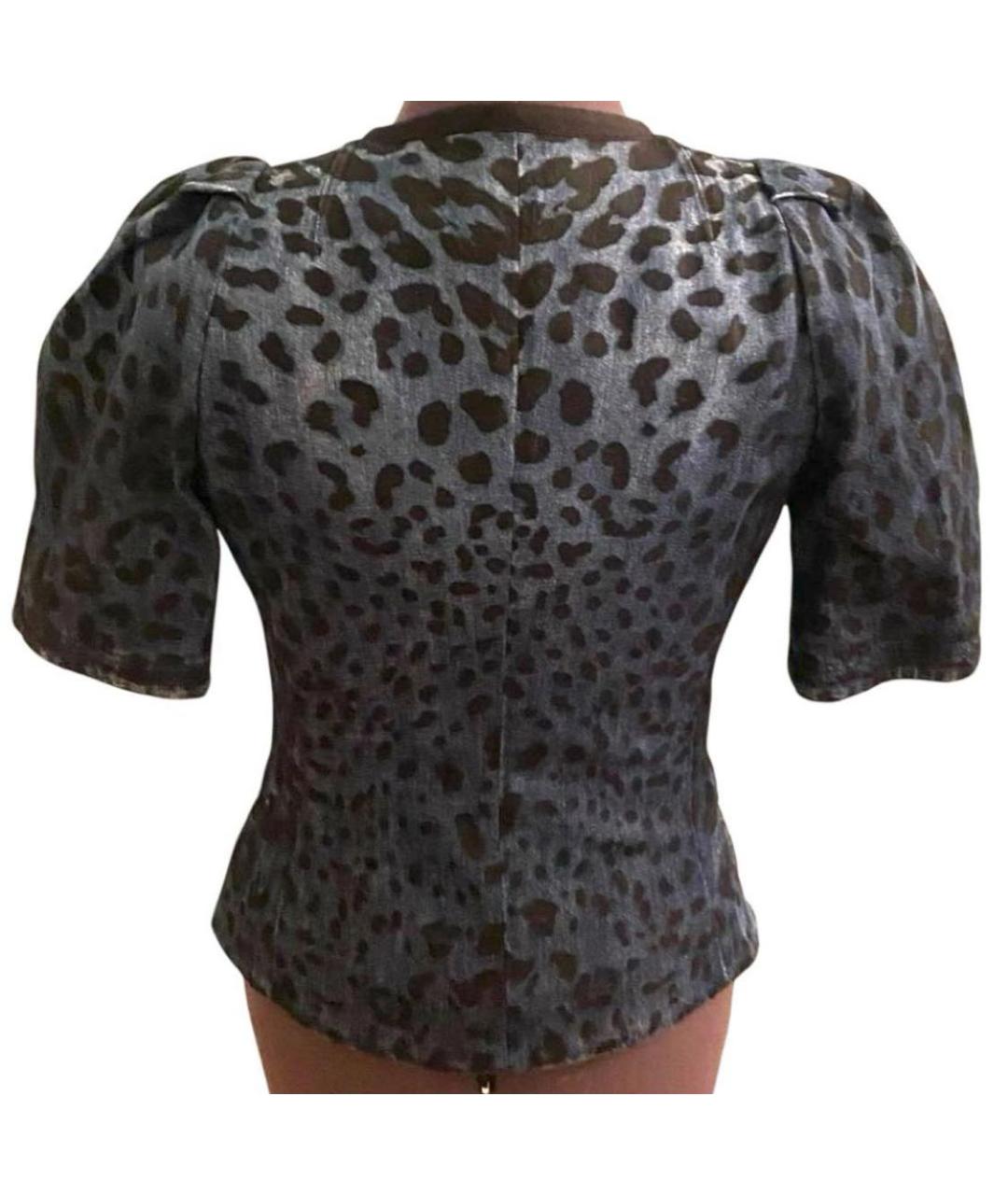 DOLCE&GABBANA Синий хлопковый костюм с юбками, фото 4