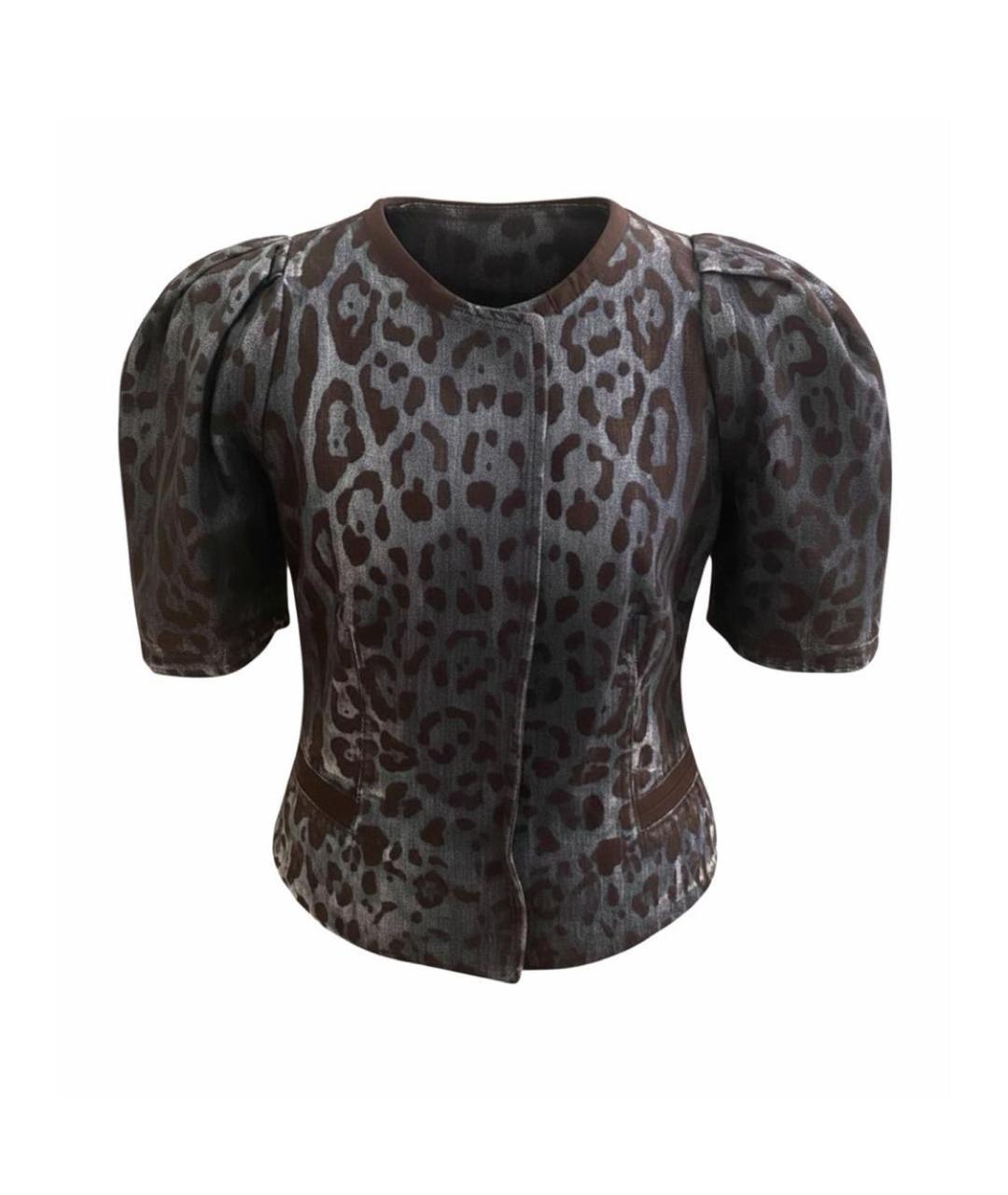 DOLCE&GABBANA Синий хлопковый костюм с юбками, фото 2