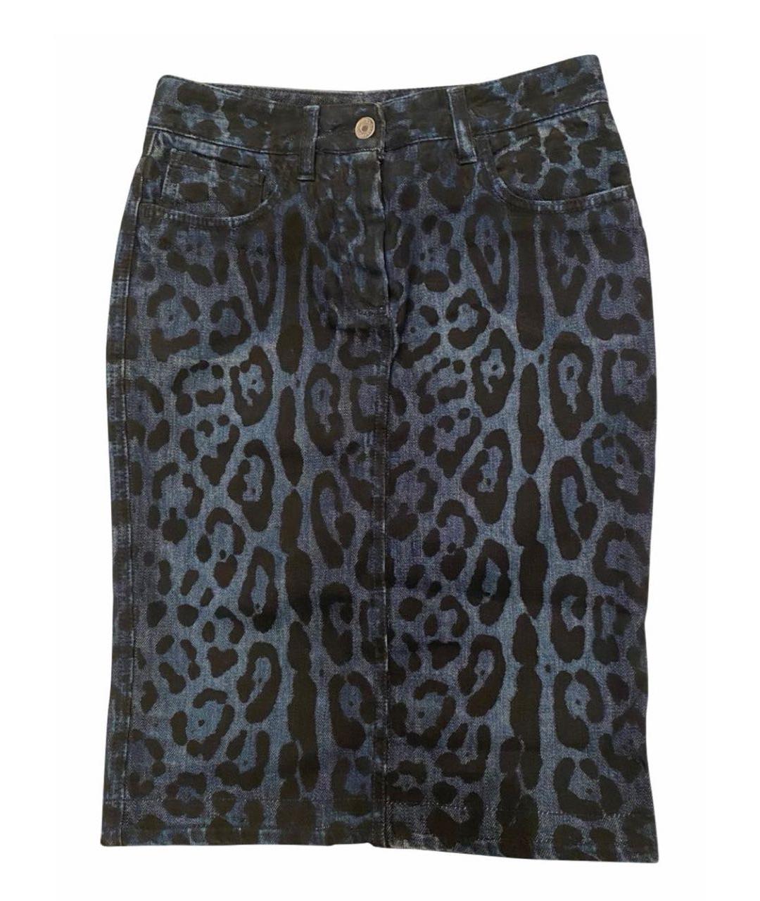 DOLCE&GABBANA Синий хлопковый костюм с юбками, фото 6