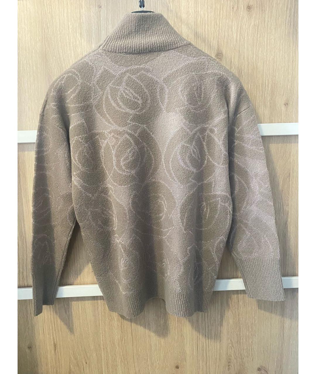 PESERICO Бежевый шерстяной джемпер / свитер, фото 2