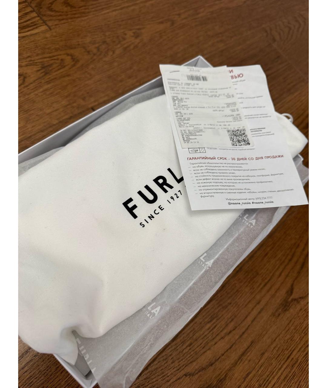 FURLA Черные кожаные туфли, фото 6