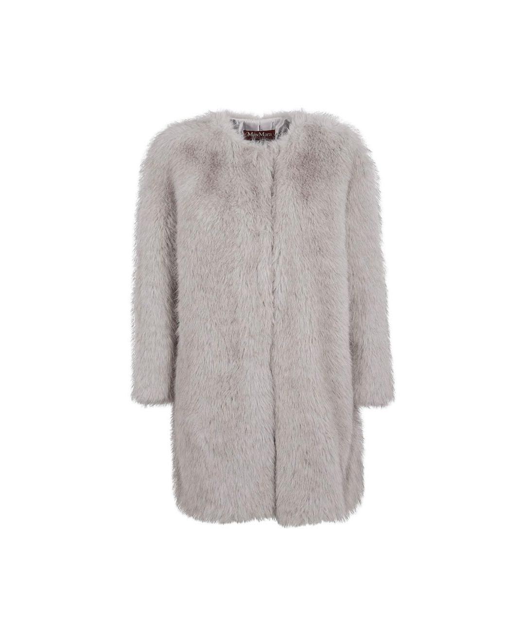 MAX MARA STUDIO Серая шуба, фото 1