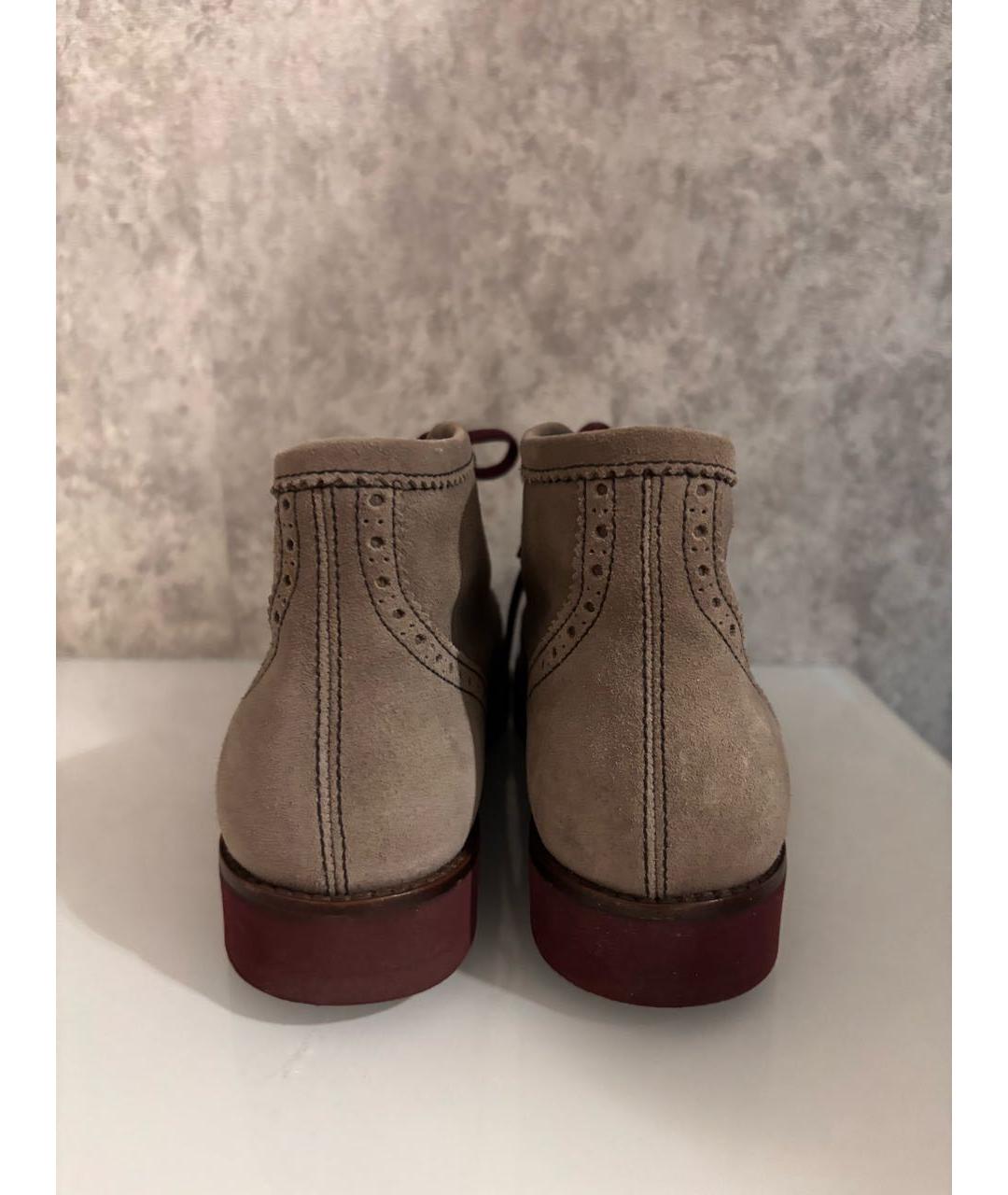 FRATELLI ROSSETTI Серые замшевые ботинки, фото 4