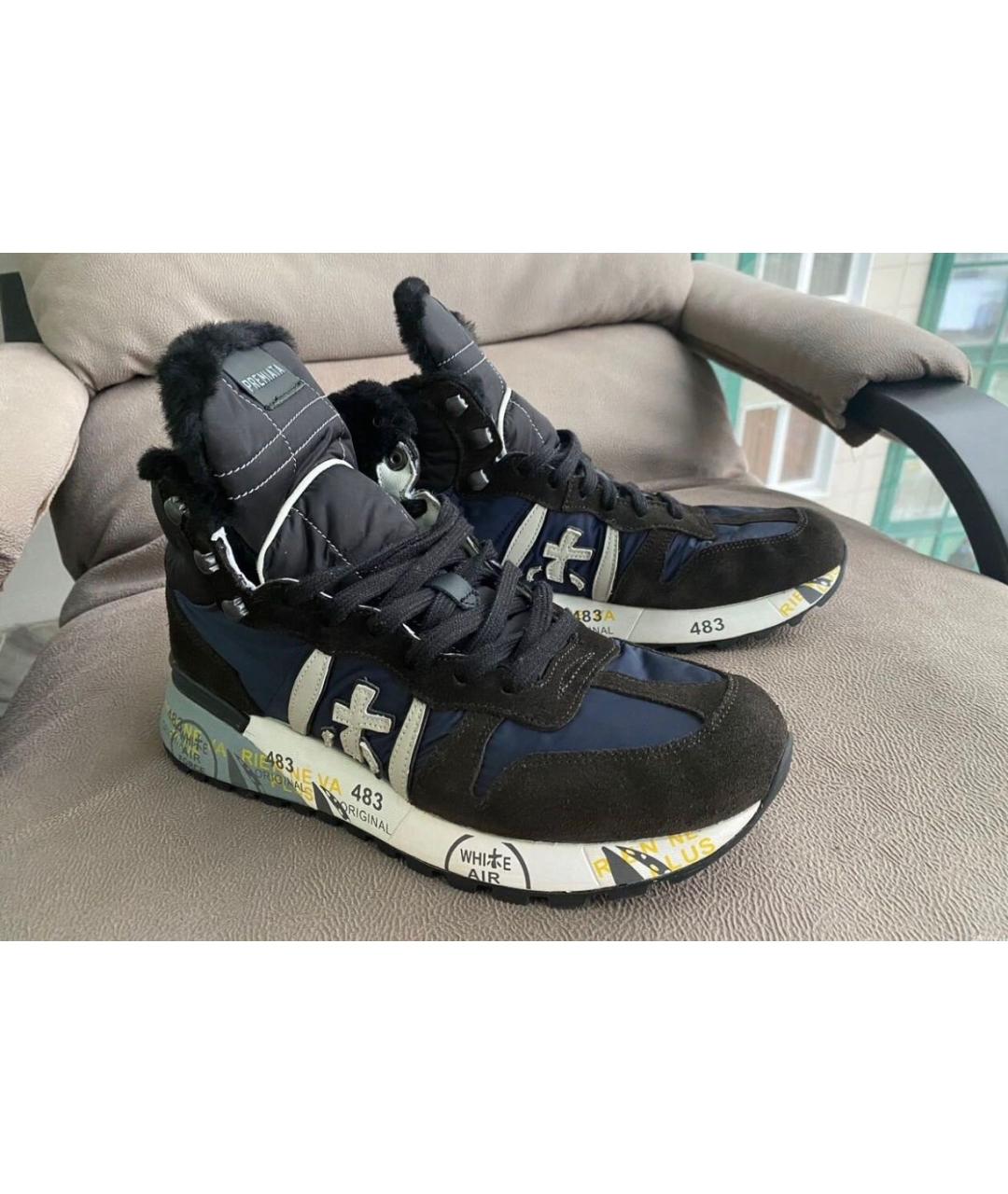 PREMIATA Мульти замшевые высокие кроссовки / кеды, фото 2