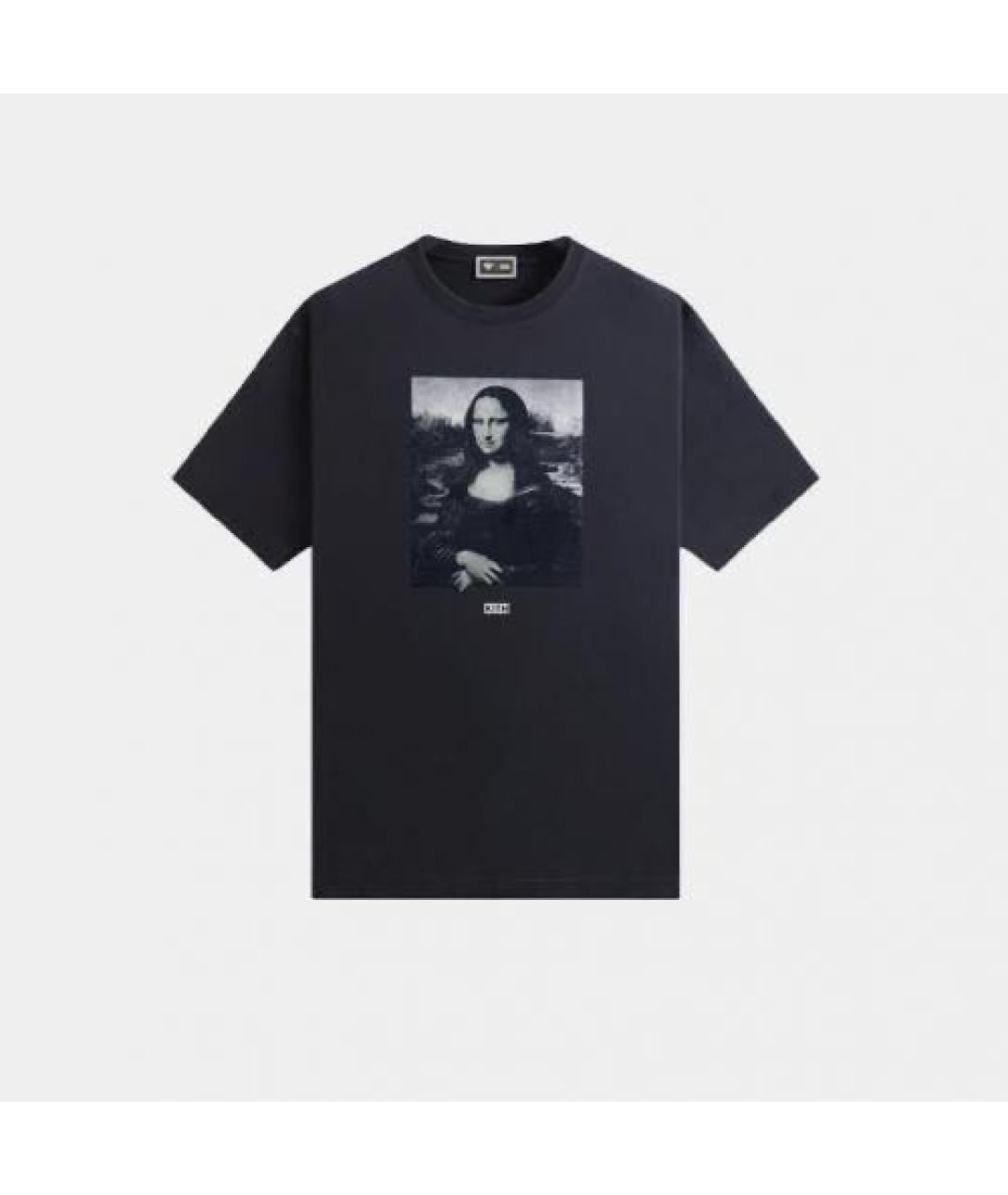 KITH Темно-синяя хлопковая футболка, фото 5