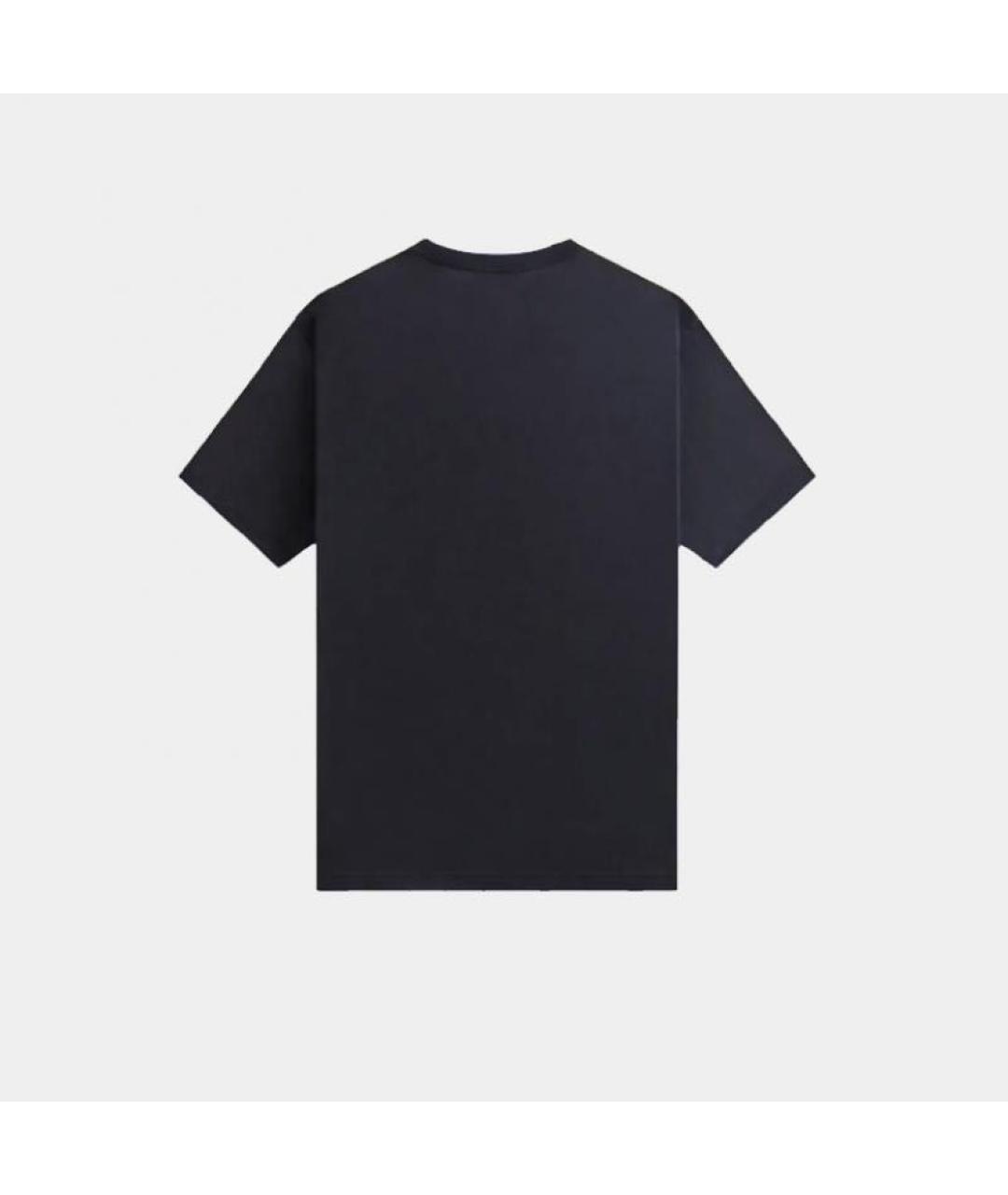 KITH Темно-синяя хлопковая футболка, фото 2