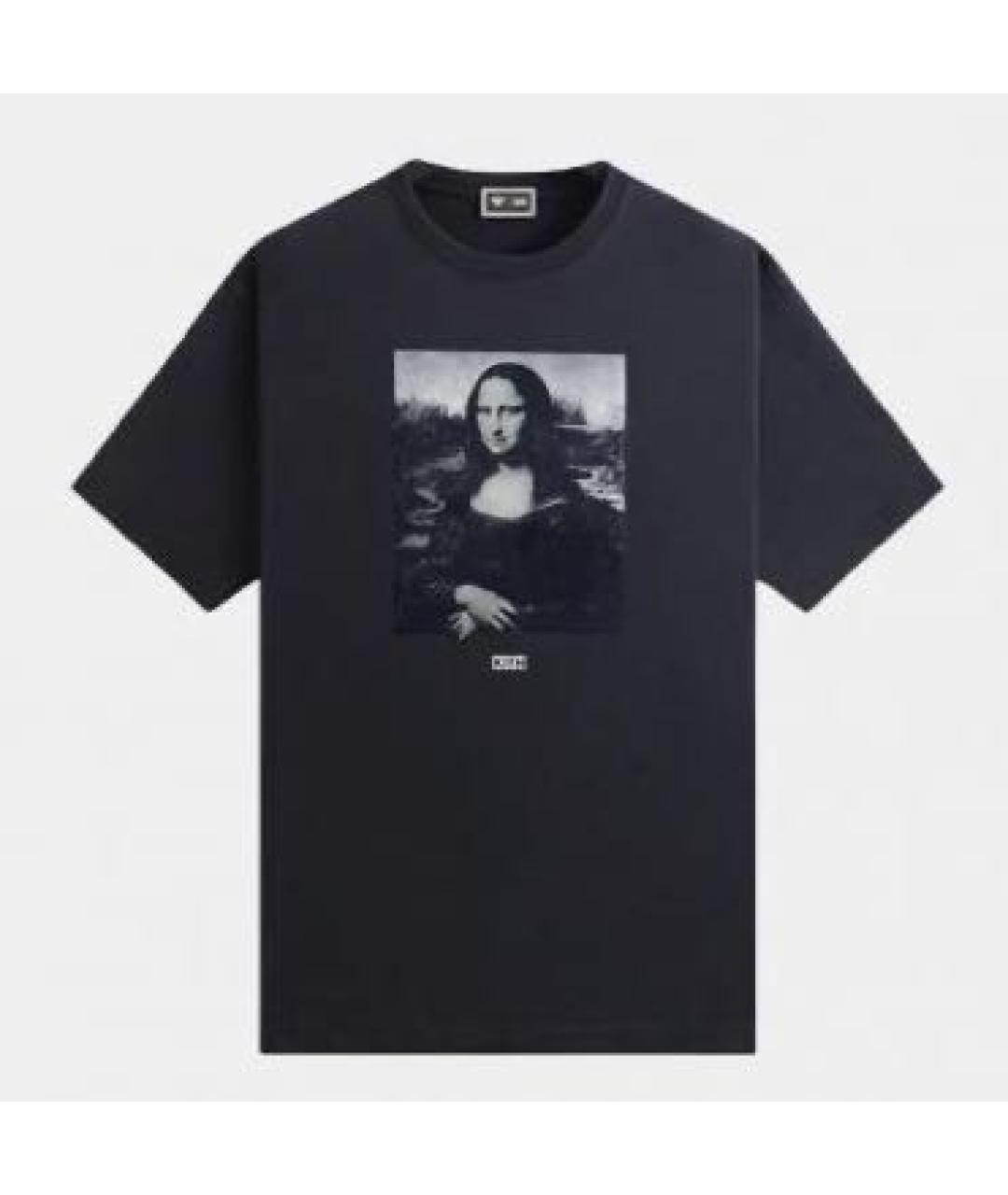 KITH Темно-синяя хлопковая футболка, фото 4