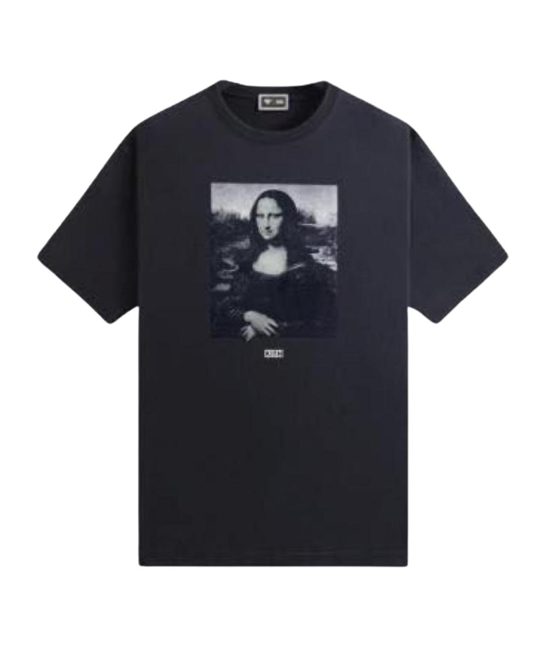 KITH Темно-синяя хлопковая футболка, фото 1