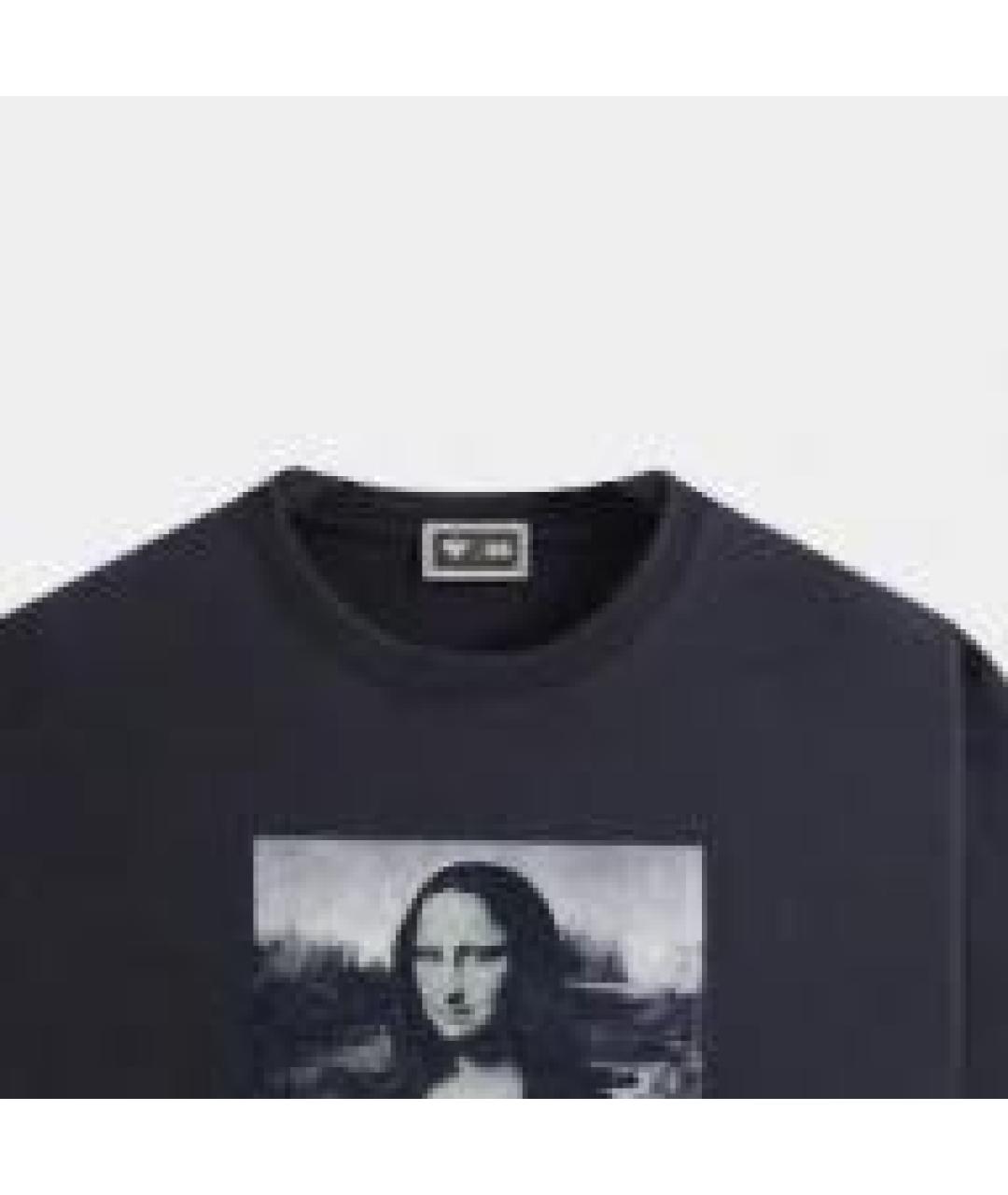 KITH Темно-синяя хлопковая футболка, фото 3