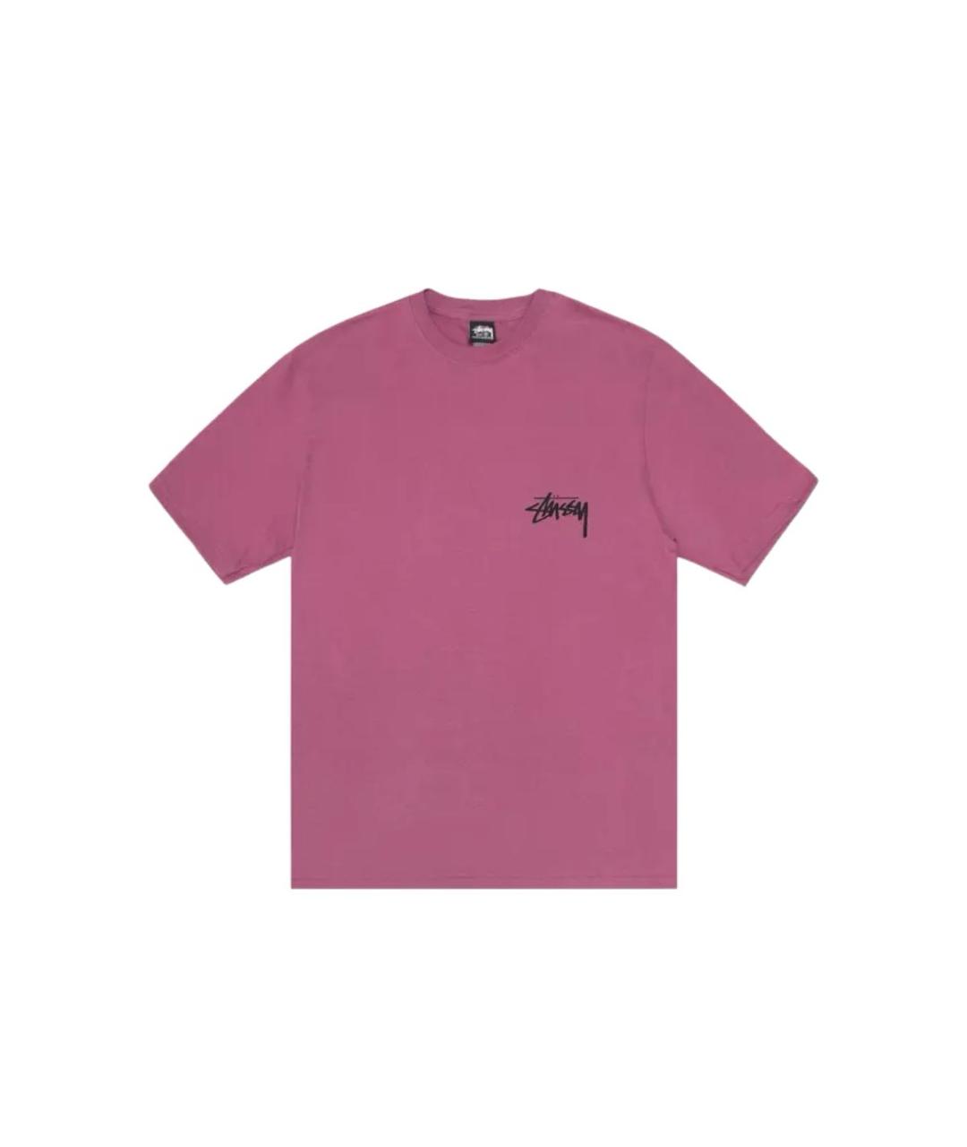 STUSSY Фиолетовая хлопковая футболка, фото 3