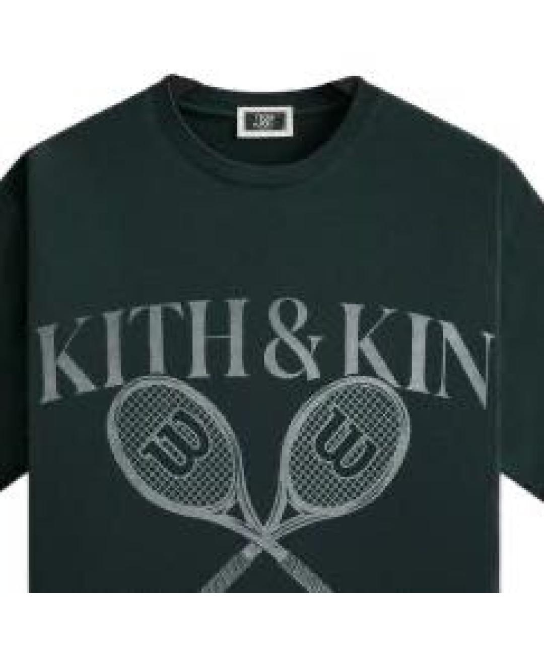 KITH Зеленая хлопковая футболка, фото 4