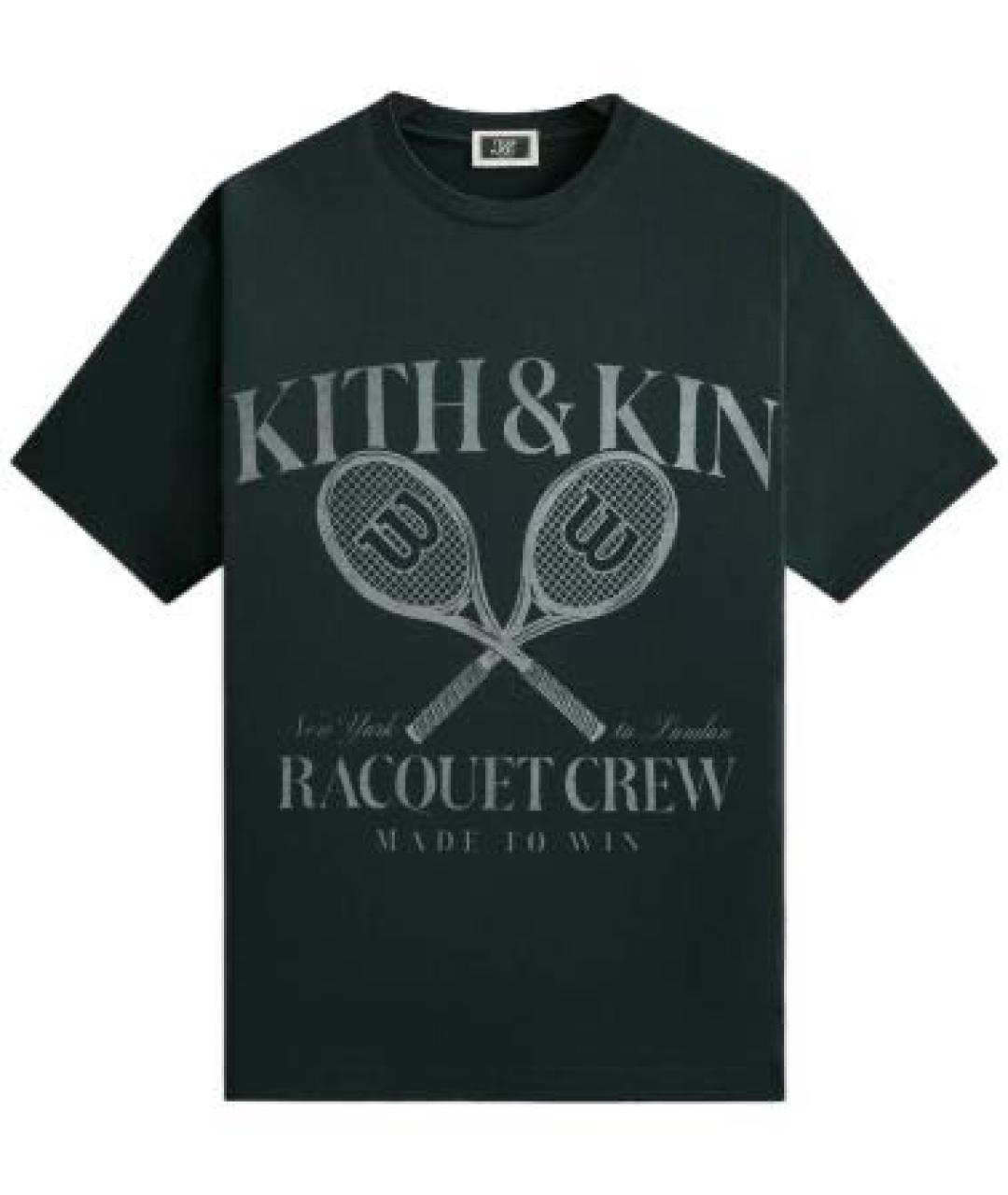 KITH Зеленая хлопковая футболка, фото 1