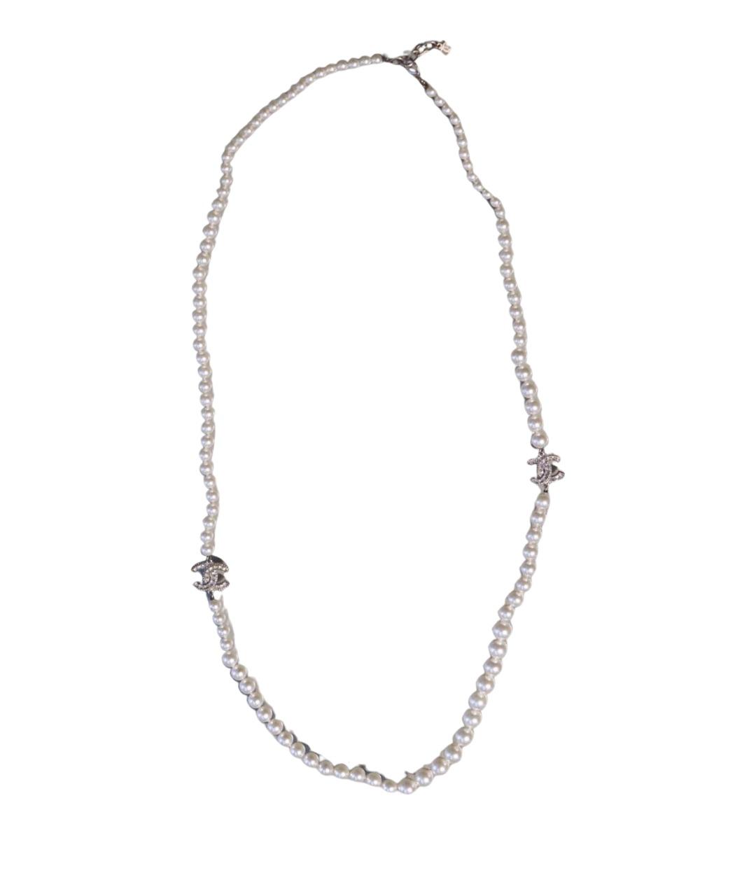 CHANEL Белое колье, фото 1