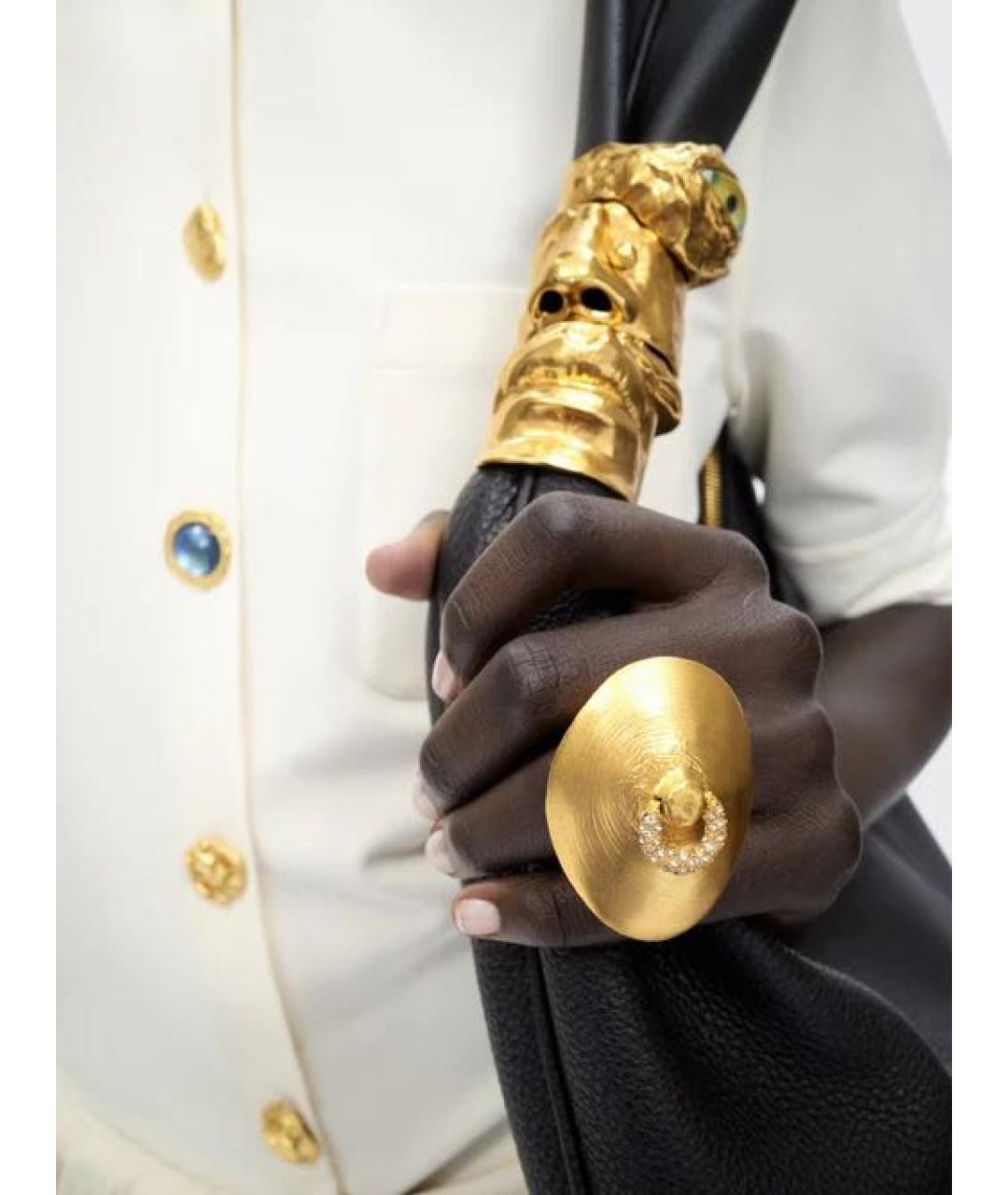 SCHIAPARELLI Золотое металлическое кольцо, фото 4