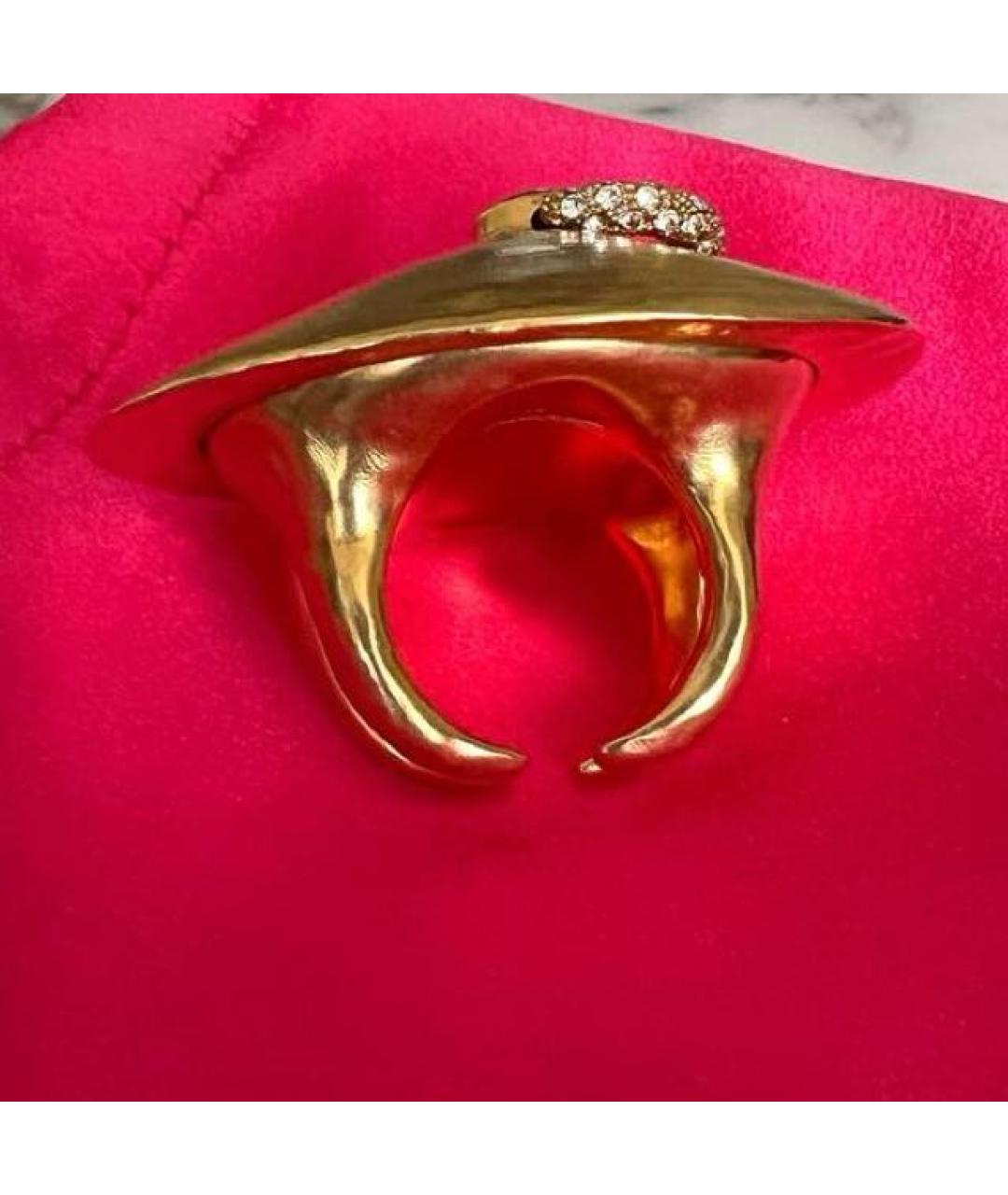 SCHIAPARELLI Золотое металлическое кольцо, фото 6