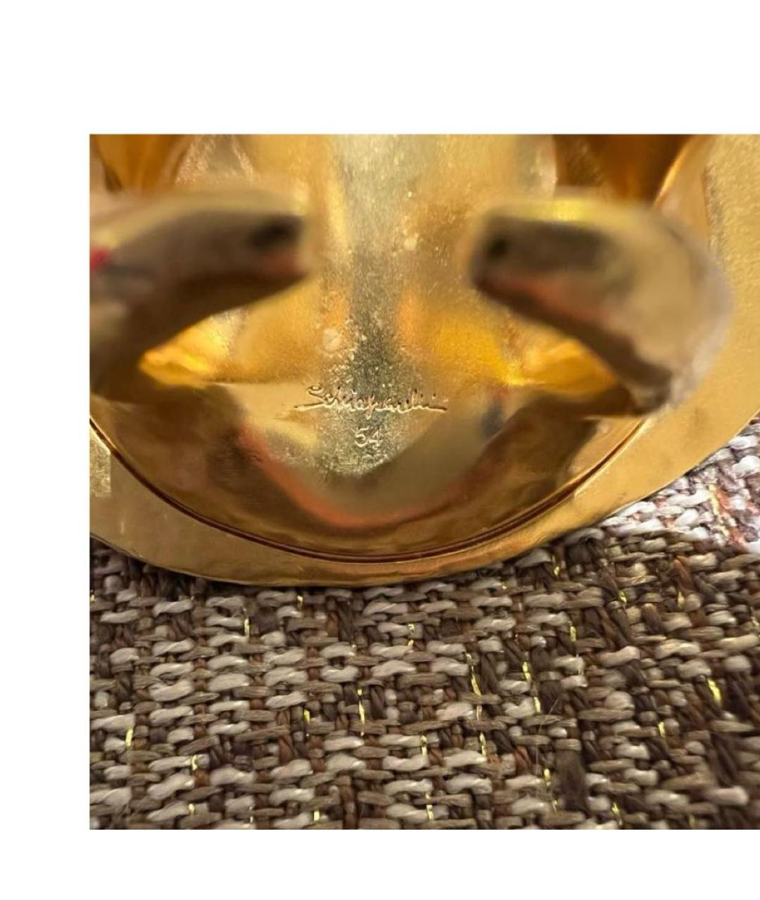 SCHIAPARELLI Золотое металлическое кольцо, фото 8