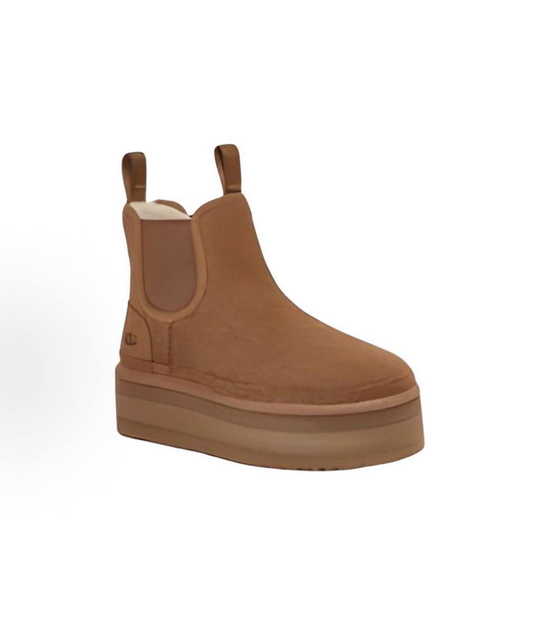 UGG AUSTRALIA Коричневые замшевые полусапоги, фото 2