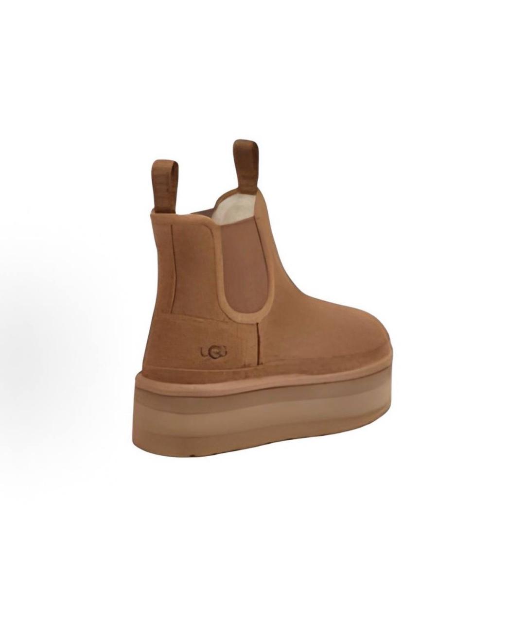 UGG AUSTRALIA Коричневые замшевые полусапоги, фото 4