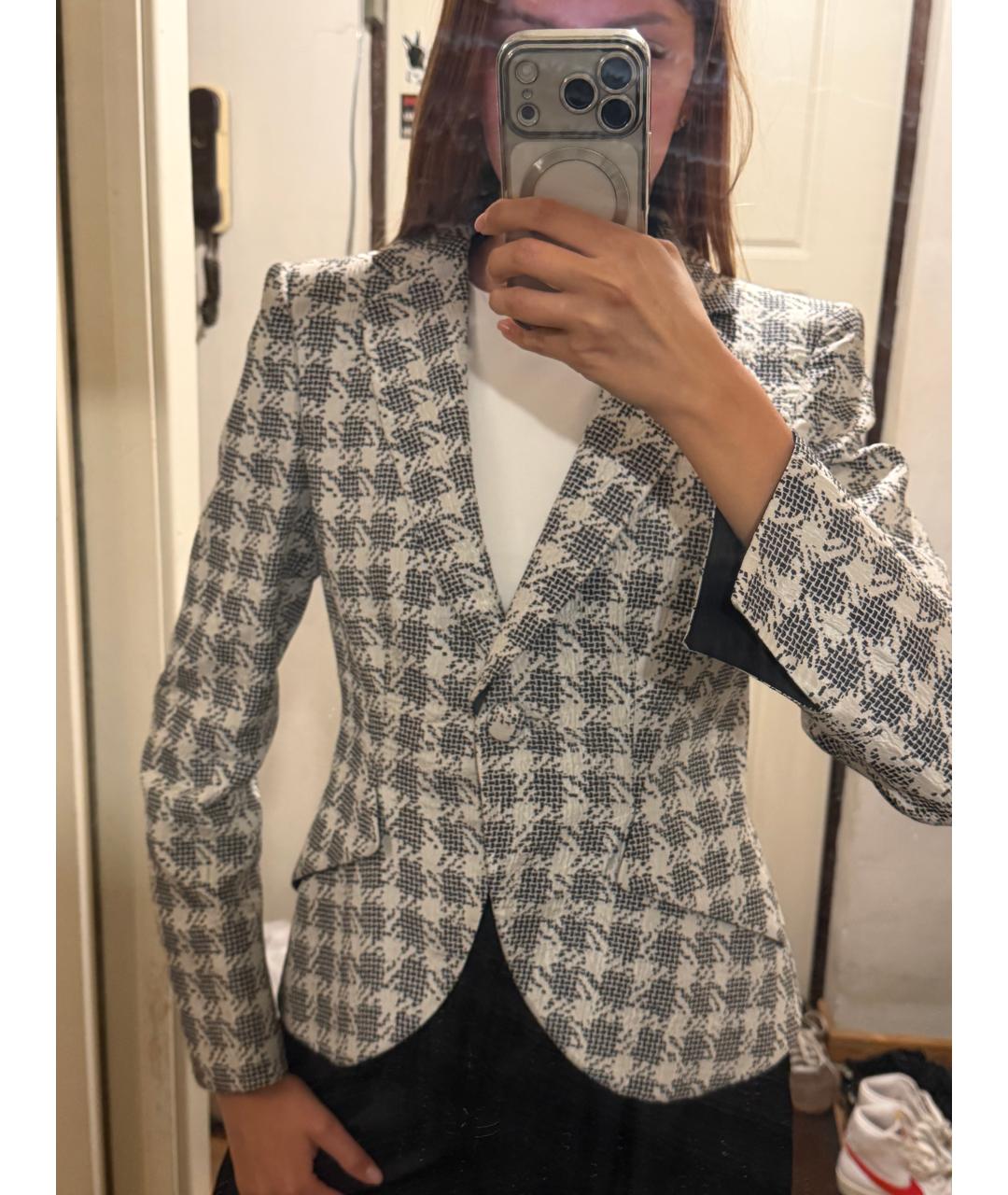 GIORGIO ARMANI Белый ацетатный жакет/пиджак, фото 2