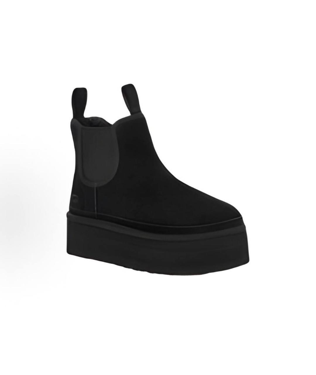 UGG AUSTRALIA Черные замшевые полусапоги, фото 2