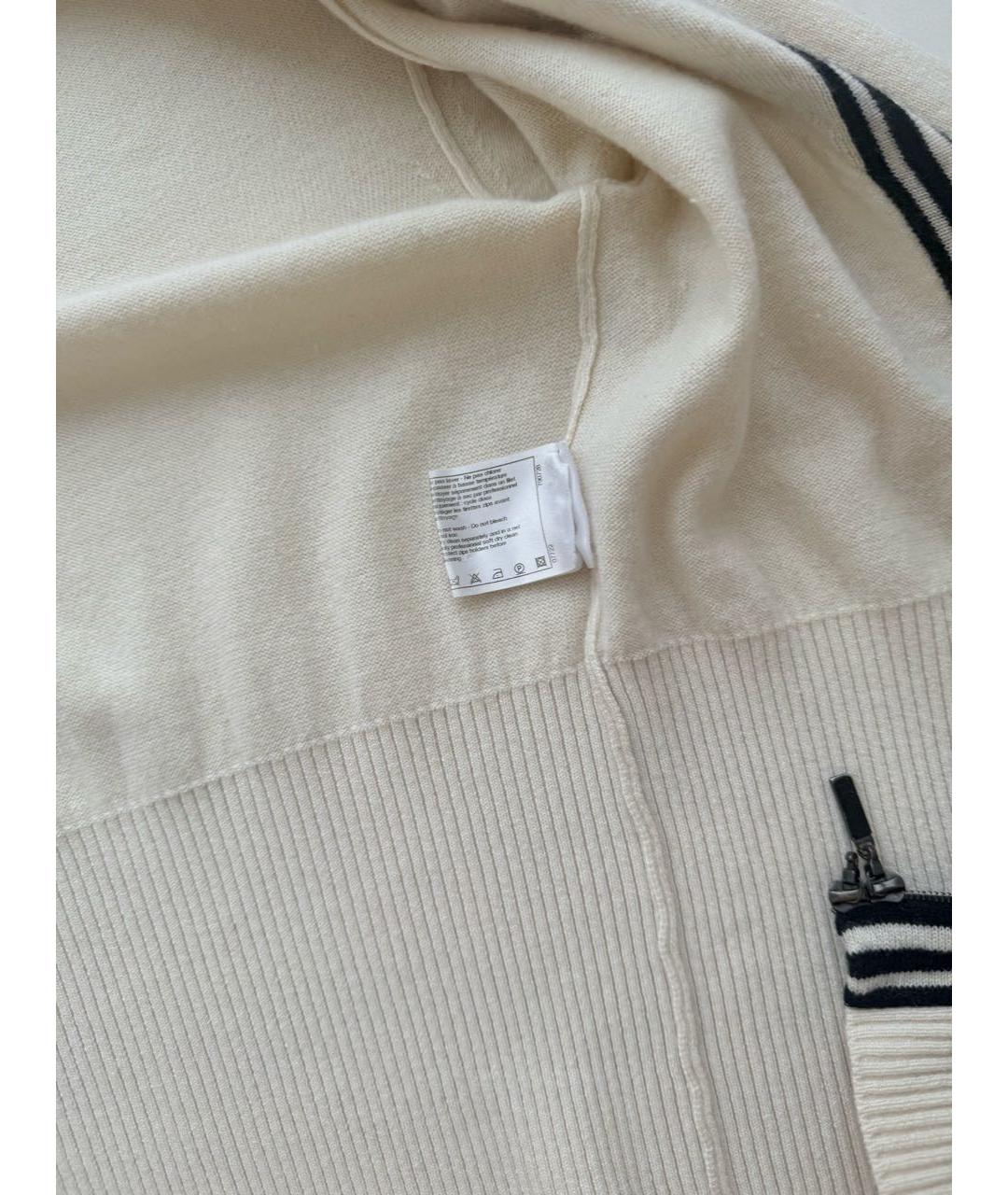 CHANEL Белый шерстяной кардиган, фото 5