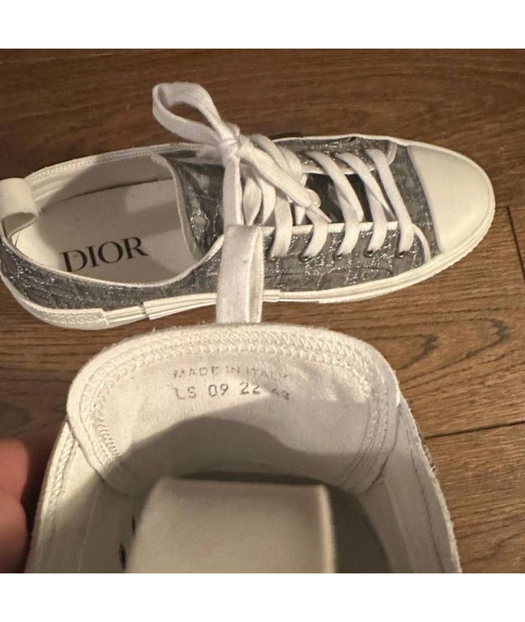 CHRISTIAN DIOR Серые кеды, фото 4