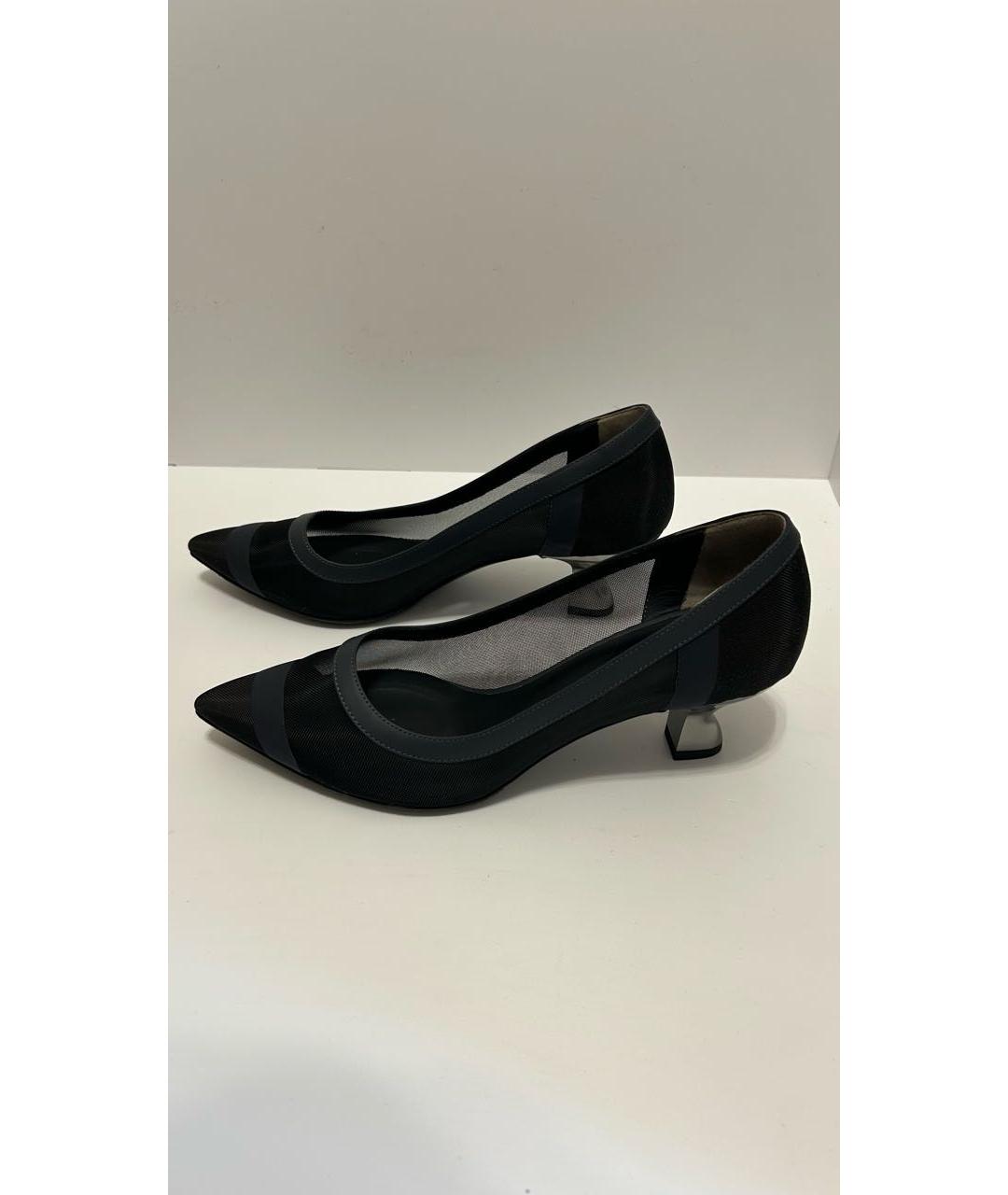 FENDI Темно-синие туфли, фото 3