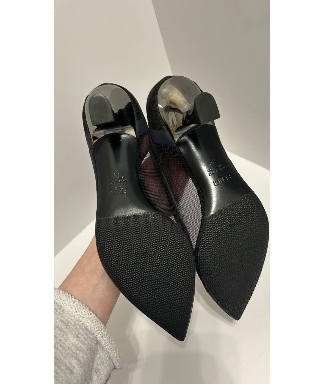 FENDI Темно-синие туфли, фото 6