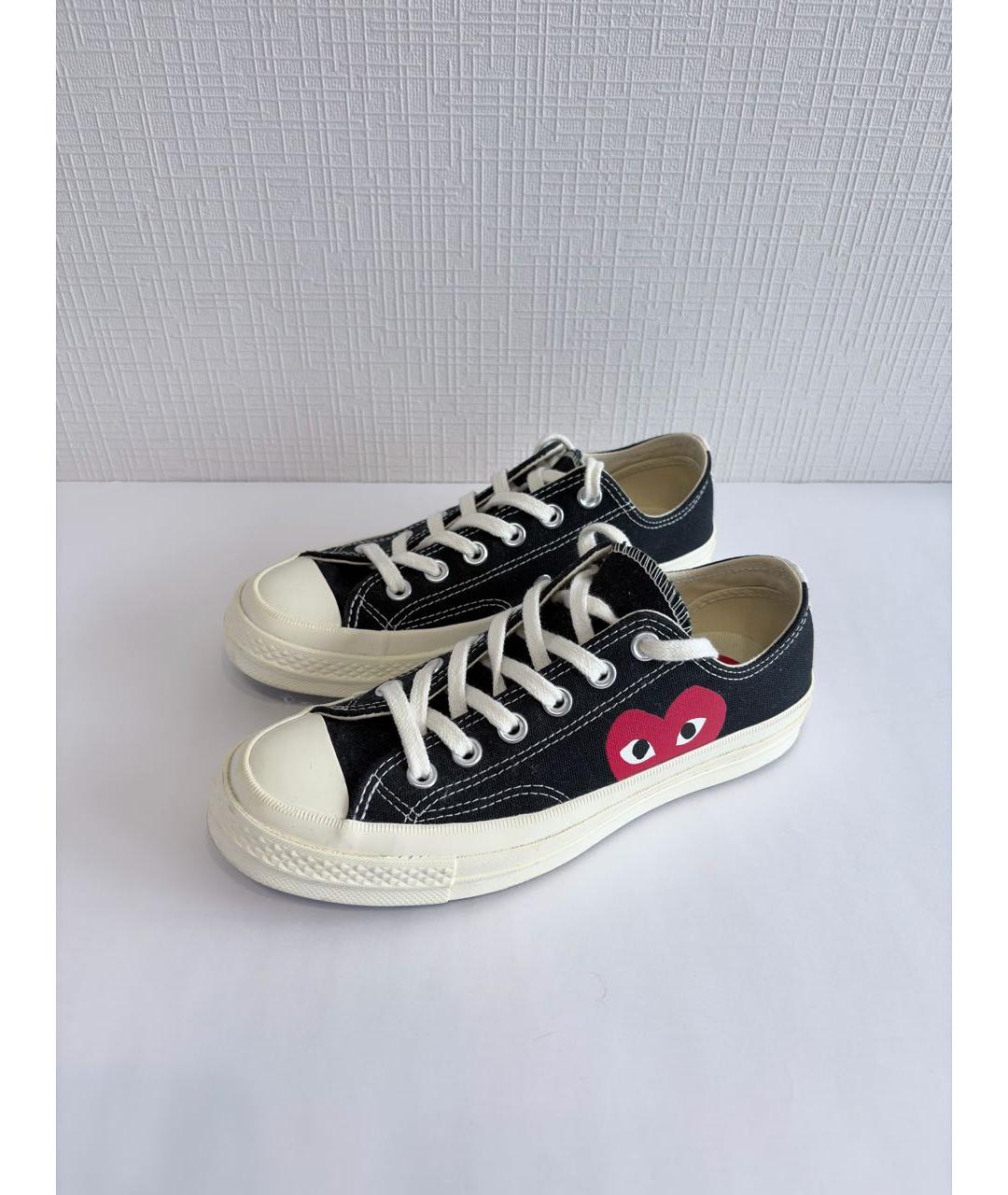 COMME DES GARÇONS PLAY Черные кеды, фото 8