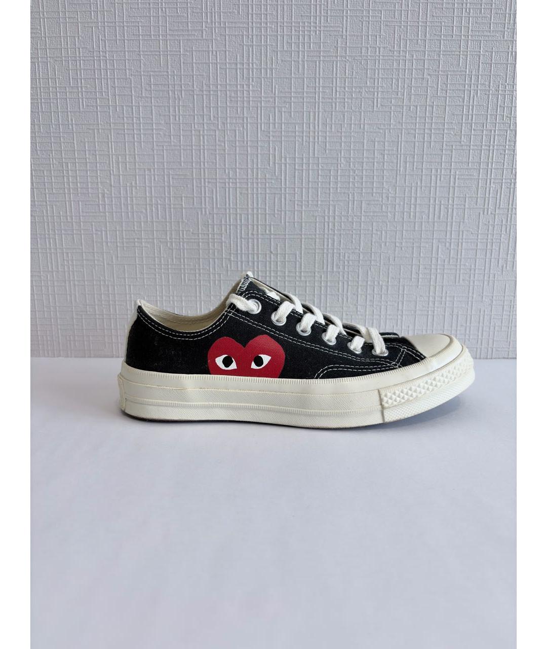 COMME DES GARÇONS PLAY Черные кеды, фото 9