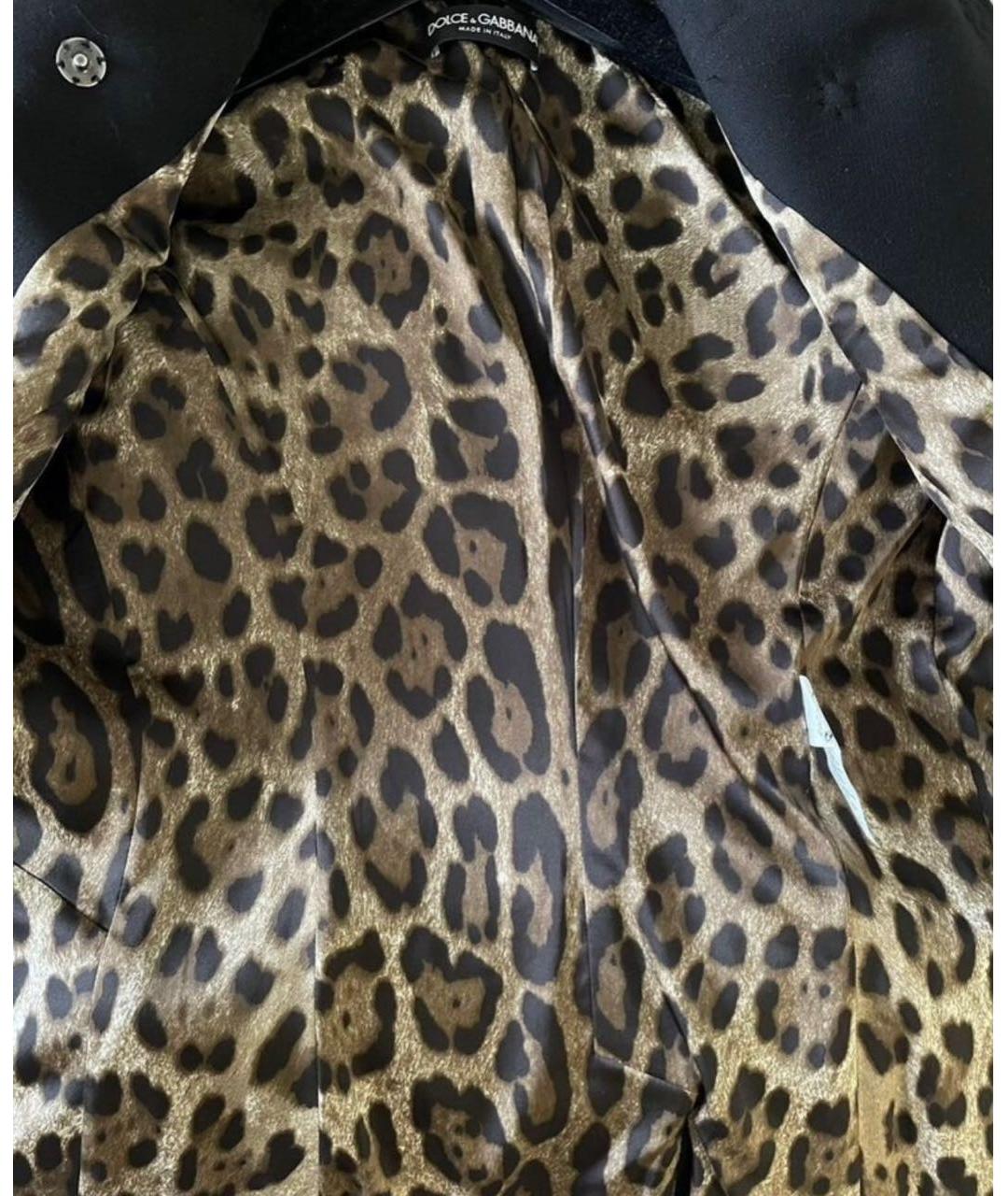 DOLCE&GABBANA Черный шерстяной жакет/пиджак, фото 5