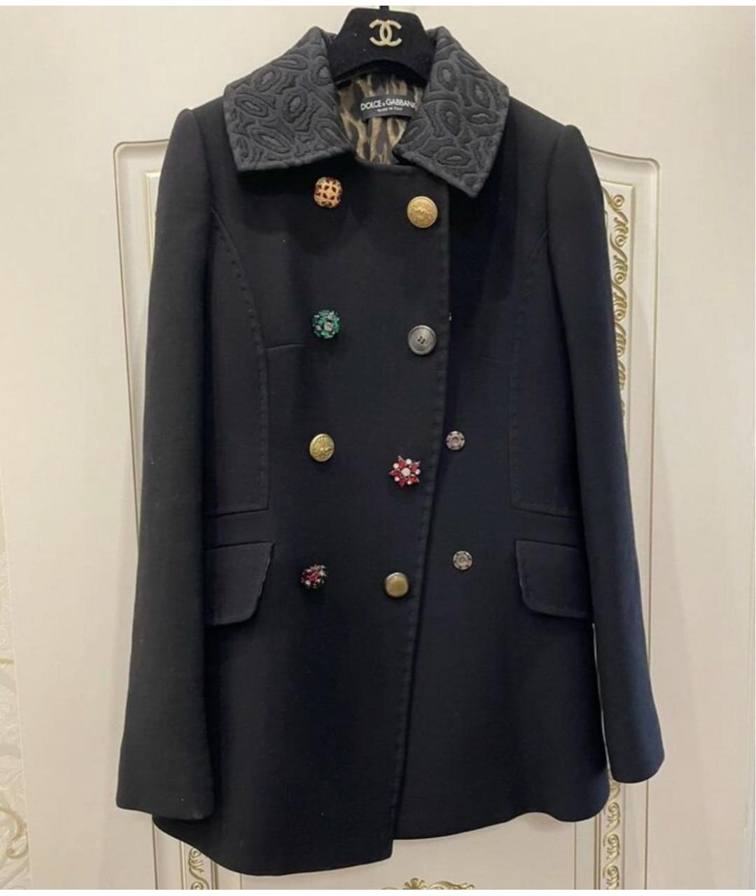 DOLCE&GABBANA Черный шерстяной жакет/пиджак, фото 6