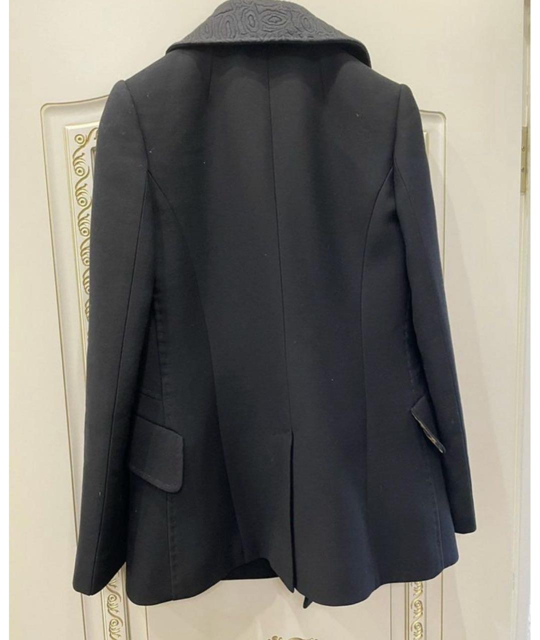DOLCE&GABBANA Черный шерстяной жакет/пиджак, фото 2