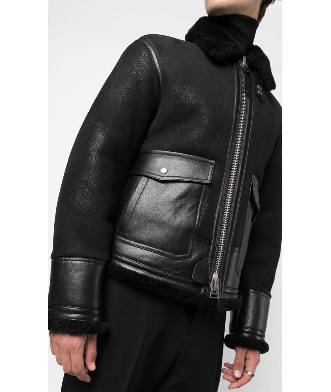 TOM FORD Черная кожаная дубленка/шуба, фото 2