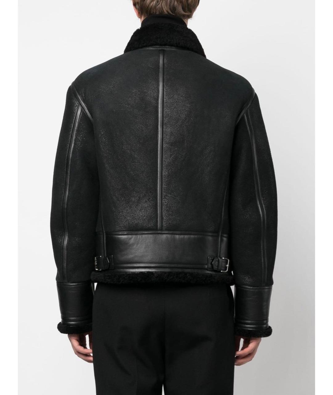 TOM FORD Черная кожаная дубленка/шуба, фото 3