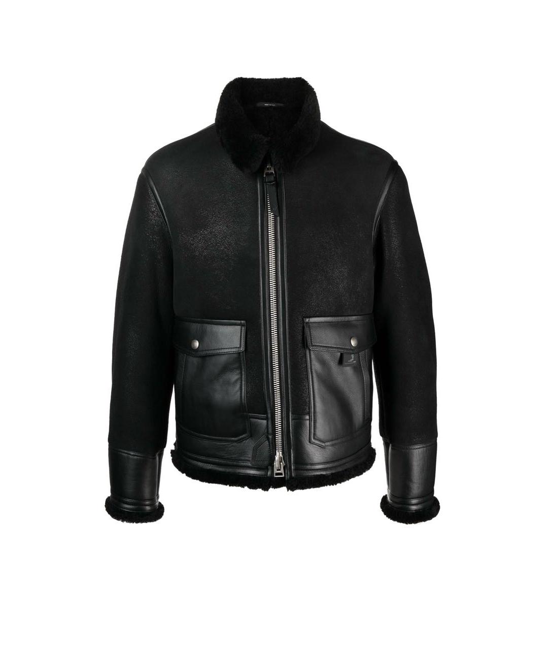 TOM FORD Черная кожаная дубленка/шуба, фото 8