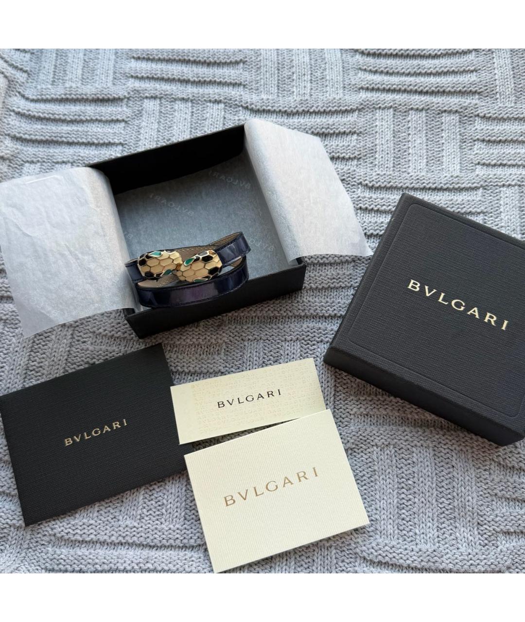 BVLGARI Темно-синий браслет, фото 2