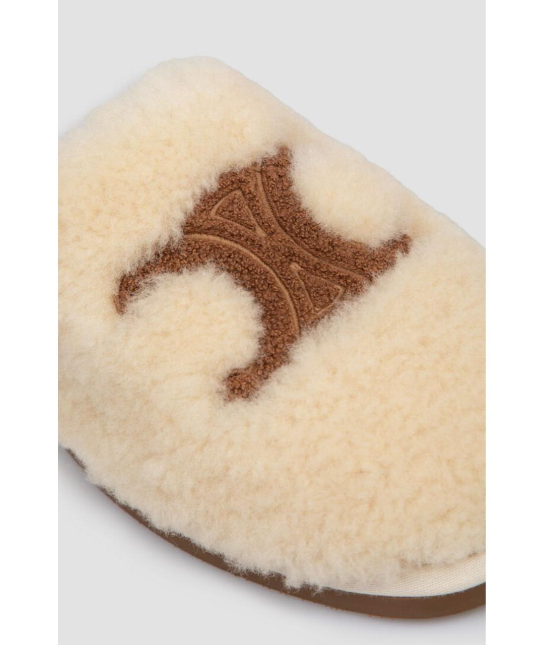 CELINE Бежевые мюли, фото 5