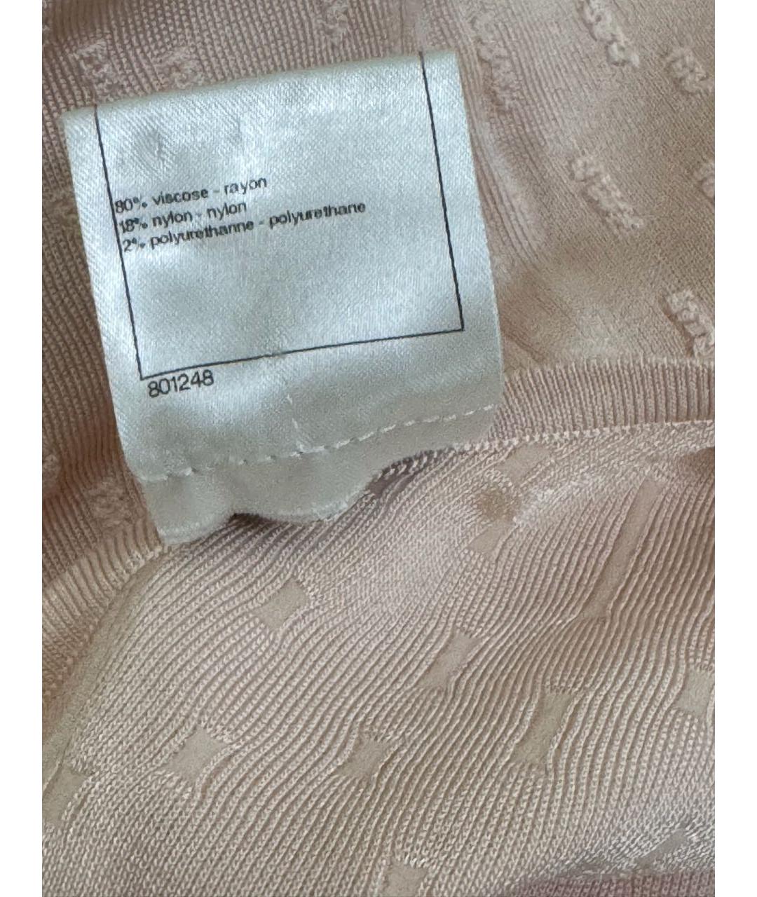 CHANEL Розовая вискозная футболка, фото 5